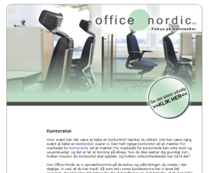 kontorstol.eu: Office Nordic - Kontorstol - Kæmpe udvalg - Fri Levering
