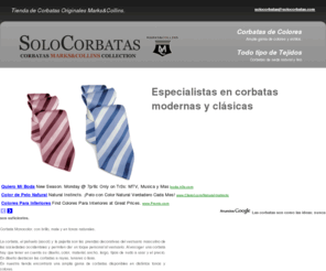 solocorbatas.com: Corbatas Originales |Baratas |Corbatas Seda Natural|Italianas |Modernas
Corbatas de Seda | Modernas | Originales | para Bodas | Corbatas de buena calidad | Comprar las corbatas de última tendencia y colores en la tienda.