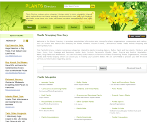 directoryplants.com: Plants Directory - Flowers Fruits Trees & Plant Weeds Shopping Directory
Plants directory is a collection of plants & gardening shopping resources including plants business, tree propagation, shaping, flowers, house plants, shrubs, vegetables, Cacti, Herbs, Suuculents, Fruits and much more. Database contains links for orchids, perennials, alpines, wildflowers, grasses and bamboos.