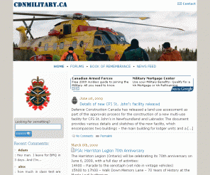 cdnmilitary.ca: CdnMilitary.ca
A website dedicated to conveying  and discussing information pertaining to the Canadian military.