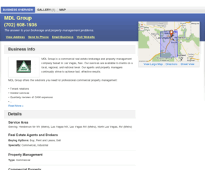 mdlgroup.net: MDL Group | Las Vegas, NV 89146 | DexKnows.com™
MDL Group in Las Vegas, NV 89146. Find business information, reviews, maps, coupons, driving directions and more.