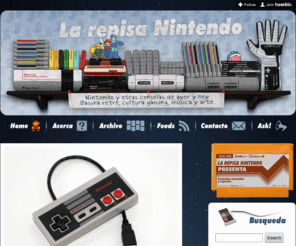 repisanintendo.cl: La repisa Nintendo
Nintendo y otras consolas de ayer y hoy. Basura retro, cultura gaming, música y arte.