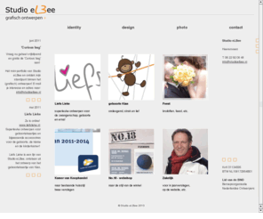 studioelbee.nl: Studio eLBee
Studio eLBee is een veelzijdige studio die ontwerpt en uitvoert, zowel met de hand als met de computer.