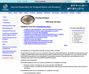 icannombudsman.org: ICANN | Ombudsman
ICANN - Internet Corporation for Assigned Names and Numbers