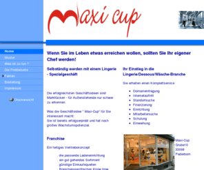 maxi-cup.de: Maxi-Cup Dessous und Bademode für die große Brust
Maxi Cup Franchise Store für große Größen