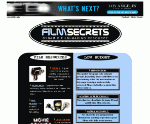 rivalquest.com: FilmSecrets - Dynamic Film Resource
FILM SECRETS - Dynamic Film Making Site: Learn to shoot, edit, light, budget and make films.