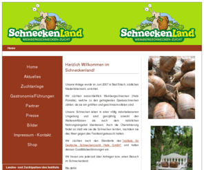 schneckenland.com: Schneckenland
Bad Erlacher Weinbergschneckenzucht. Informationen über Schneckenzucht, Gastronomie und die ökopädagogischen Ansätze für Kindergärten und Schulen.