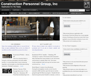 constructionpersonnelgroup.com: Construction Personnel Group Inc (CPGworks) — WNY's 1st Career Consulting Firm dedicated completely to Construction Professionals
Headhunters for the Construction Trades