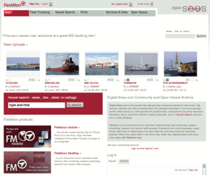 digital-seas.com: Your Source for maritime vessel monitoring and tracking, live AIS positions, AIS tracking and ship images - Digital-Seas.com
Digital-Seas.com is the popular free ship-spotting community and vessel-tracking website for ship lovers, ship spotters, seamen and other professionals in the maritime businesses. It is an ever-growing archive which serves you with real-time AIS position data, vessel photos as well as important information about more than 100'000 vessels world-wide. Use our Vessel Search and dive into our ship database.