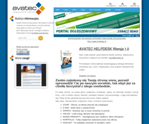 avatec.pl: AVATEC - start - strony internetowe,cms,crm,systemy bazodanowe,serwisy www
Zajmujemy się tworzeniem stron www (cms, crm, esklepy, blogi). Zapraszamy do zapoznania się z naszą ofertą.