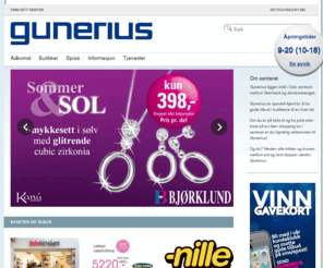 gunerius.no: Gunerius - kjøpesenter - shopping - Oslo Sentrum
Gunerius kjøpesenter ligger midt i Oslo sentrum mellom Grønland og Jernbanetorget.