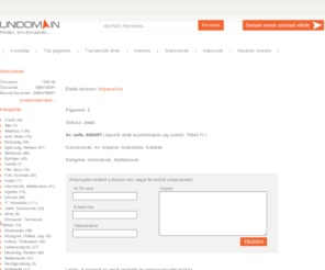 hirpanel.hu: Unidomain - hirpanel.hu
A hírpanel az egyik legősibb és leginnovatívabb eszköz.