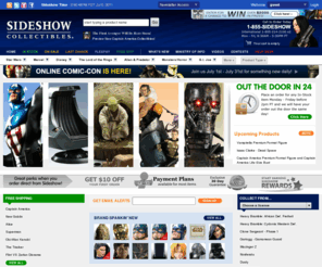 sideshowradio.com: Movie, Television and Proprietary Collectible Figures - Sideshow Collectibles, Inc. - Toy, WETA, Lord of the Rings, Star Wars, Marvel
Manufacturer of movie, film, television and proprietary collectible figures, statues and high end pieces. Featuring properties such as Star Wars, The Marvel Universe, The Lord of the Rings, Terminator, Medicom Distribution, Buffy the Vampire Slayer, Angel, Predator, Aliens, Monty Python, Universal Monsters and more.