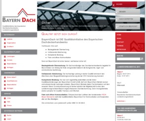 bayern-dach.info: Bayerisches Dachdeckerhandwerk - Landesinnungsverband | Bayerndach GmbH
BayernDach Qualitätsinitiative des Bayerischen Dachdeckerhandwerks für Überwachung, Qualität, Versicherung und Absicherung