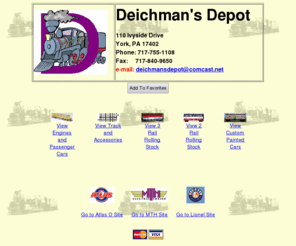 deichmansdepot.com: Deichman's Depot
Atlas O trains and accessories