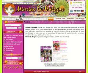 miminelamaligne.com: miminelamaligne.com - Mimine la Maligne, vente en ligne dobjets de loisirs créatifs et boutique située à Cherbourg dans la Manche (50).
miminelamaligne.com - Mimine la Maligne, vente en ligne dobjets de loisirs créatifs et boutique située à Cherbourg dans la Manche (50).