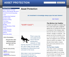 nchguru.com: ASSET PROTECTION
Asset Protection Nevada Corps and LLC's, Tax Diminution,  Corporate Credit,  Business Funding. 