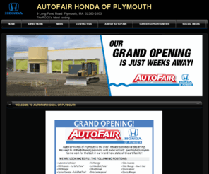 plymouthhonda.com: AutoFair Honda of Plymouth | New Honda dealership in Plymouth, MA 02360-2603
Plymouth, MA New, AutoFair Honda of Plymouth sells and services Honda vehicles in the greater Plymouth