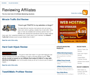 reviewingaffiliates.com: Reviewing Affiliates
Truths about Affiliate Programs