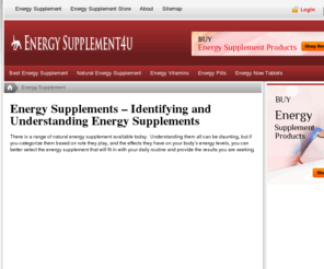 energysupplement4u.com: Energy Supplement 4 U
Energy Supplement 4 U