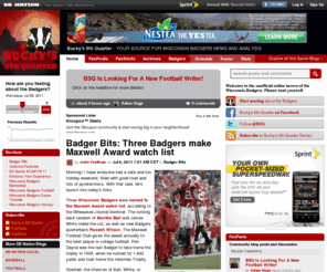 buckys5thquarter.com: Bucky's 5th Quarter - For Wisconsin Badgers Fans
Your best source for quality Wisconsin Badgers news, rumors, analysis, stats and scores from the fan perspective.