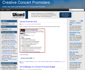 concertpromousa.net: Creative Concert Promoters
Concert promotion blog with tips, news, reviews and information for concert promoters, concert producers, and event planners 