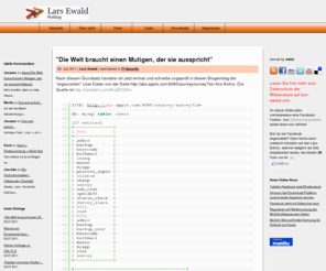 lars-ewald.com: Lars Ewald - Start
Webseite und Blog von Lars Ewald. Themen u.a.: IT-Security, duales Studium, Wirtschaftsinformatik, Freizeit