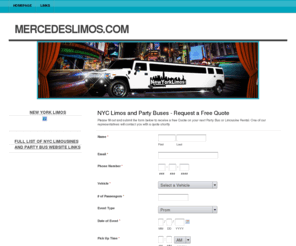 mercedeslimos.com: Mercedes Limos - Mercedes Limousines - Mercedes Prom Limo - Mercedes Wedding Limo
NYC Prom Limousines, New York Limos, NYC Limo Bus, Prom Buses, New York City Buses and Limo Rentals