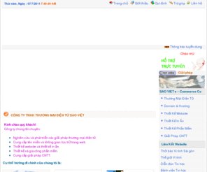 saovietco.net: SAOVIETCO.NET - Thuong mai dien tu - Domain Hosting - Thiet ke website - Thiet ke in an - Thiet ke phan mem - Tin hoc Van phong - Dich vu qua tang
SAOVIETCO.NET - Thuong mai dien tu - Domain Hosting - Thiet ke website - Thiet ke in an - Thiet ke phan mem - Tin hoc Van phong - Dich vu qua tang