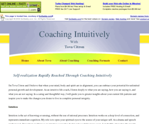 tovacitron.com: Coaching Intuitively - Tova Citron
Coaching Intuitively with Tova Citron