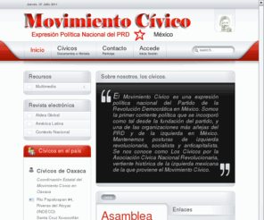 civicos.org: Movimiento Cívico - Expresión Política Nacional del PRD
Sitio oficial del Movimiento Cívico. Expresión Política Nacional del PRD, organización político-social, heredera de las organizaciones que re-fundaron la ACNR. Organización integrante en la fundación del PRD, y la primer corriente de opinión.