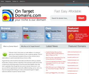 ontargetdomains.com: Welcome to Ontarget Domains
On Target Domains - Buy the domains that everyone wants.