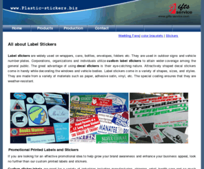 plastic-stickers.biz: Custom Printed Label Sticker
A trustworthy label manufacturer and supplier. Utilize our custom printed labels and stickers for your marketing and promotion.