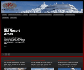skiresortareas.com: Ski Resort Areas
A complete guide to ski areas and ski resorts for the United States and Canada.  Ski resort areas has ski articles, ski videos, ski maps, discount lift tickets, ski resort news, and lodging packages for all of the ski areas in the United States and Canada.