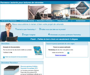 advantop.com: Thermotop Panneaux isolants pour toitures de vranda
Panneaux isolants pour vrandas, dcouvrez toute la gamme Thermotop