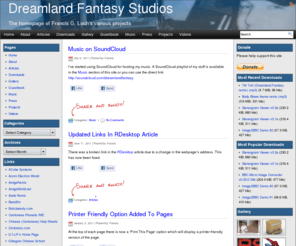 dfstudios.co.uk: Dreamland Fantasy Studios
The homepage of Francis G. Loch's various projects