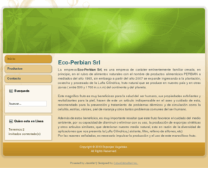 esponjasvegetales.com: Esponjas Vegetales | Home
La empresa Eco-Perbian Srl, es una empresa de carácter eminentemente familiar creada, en principio, en el rubro de alimentos naturales con el nombre de productos alimenticios PERBIAN a mediados del