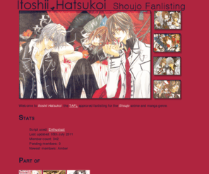 itoshii-hatsukoi.com: {Itoshii-Hatsukoi.com} The Shoujo Fanlisting (Version Vampire Knight)
