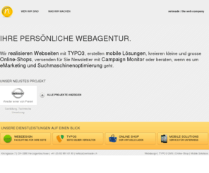 netmade.ch: Webdesign, Webagentur, TYPO3 in Bern und Herzogenbuchsee - netmade / the web company
