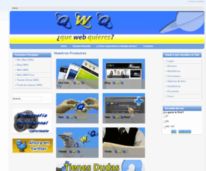 quewebquieres.es: Web barata en Madrid | Que Web Quieres | Nuestros Productos | Navegador, Soporta, Inline, Frames, Desafortunadamente
Nuestros Productos Esta opción no trabajara correctamente. Desafortunadamente su navegador no soporta Inline Frames...