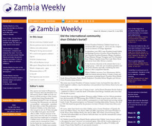 zambia-weekly.com: Zambia-Weekly.com
A weekly extract of Zambian news