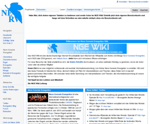 nge-wiki.de: NGE Wiki:Hauptseite – NGE Wiki – Das Wiki zu Neon Genesis Evangelion
Das deutsche Wiki über den Anime und Manga Neon Genesis Evangelion.