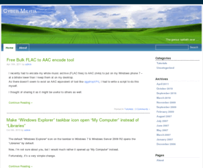 cybermilitia.net: Cyber Militia
A collection of random thoughts and narratives
