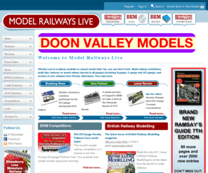 model-railways-live.com: Model Railway Modelling in UK 
 | Model Railways Live
Explore the world of model railways. This is one of the largest resources for British railway modelling with inspirational train layout features, magazines, books, reviews, DVDs, forum and pictures for beginners and enthusiast modellers