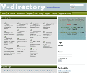 y-directory.com: Y-DIRECTORY
make a web directory with ease