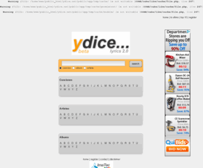 ydice.net: | ydice...
Letras de canciones. Songs lyrics. Music lyrics