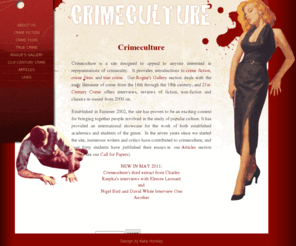 crimeculture.com: Crimeculture
An academic internet site about crime fiction.