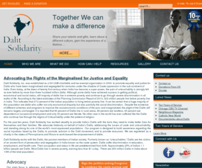 dalitsolidarity.org: Advocating the Rights of the Marginalised for Justice and Equality 
Dalit Solidarity