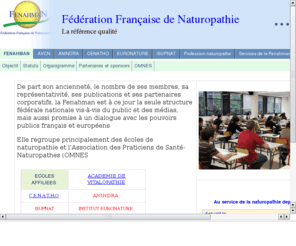 fenahman.org: LA FENAHMAN - FEDERATION FRANCAISE DE NATUROPATHIE
FEDERATION  FRANCAISE DE NATUROPATHIE