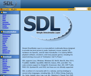 libsdl.org: Simple DirectMedia Layer
